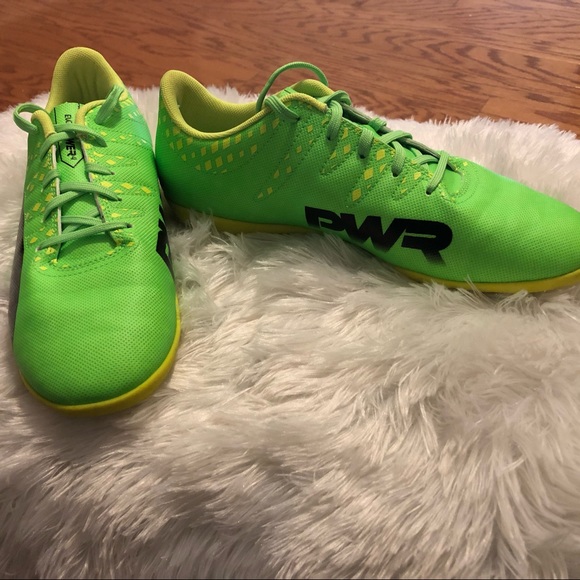 Puma Indoor Soccer Evo Power Cleets Neon - Picture 2 of 4